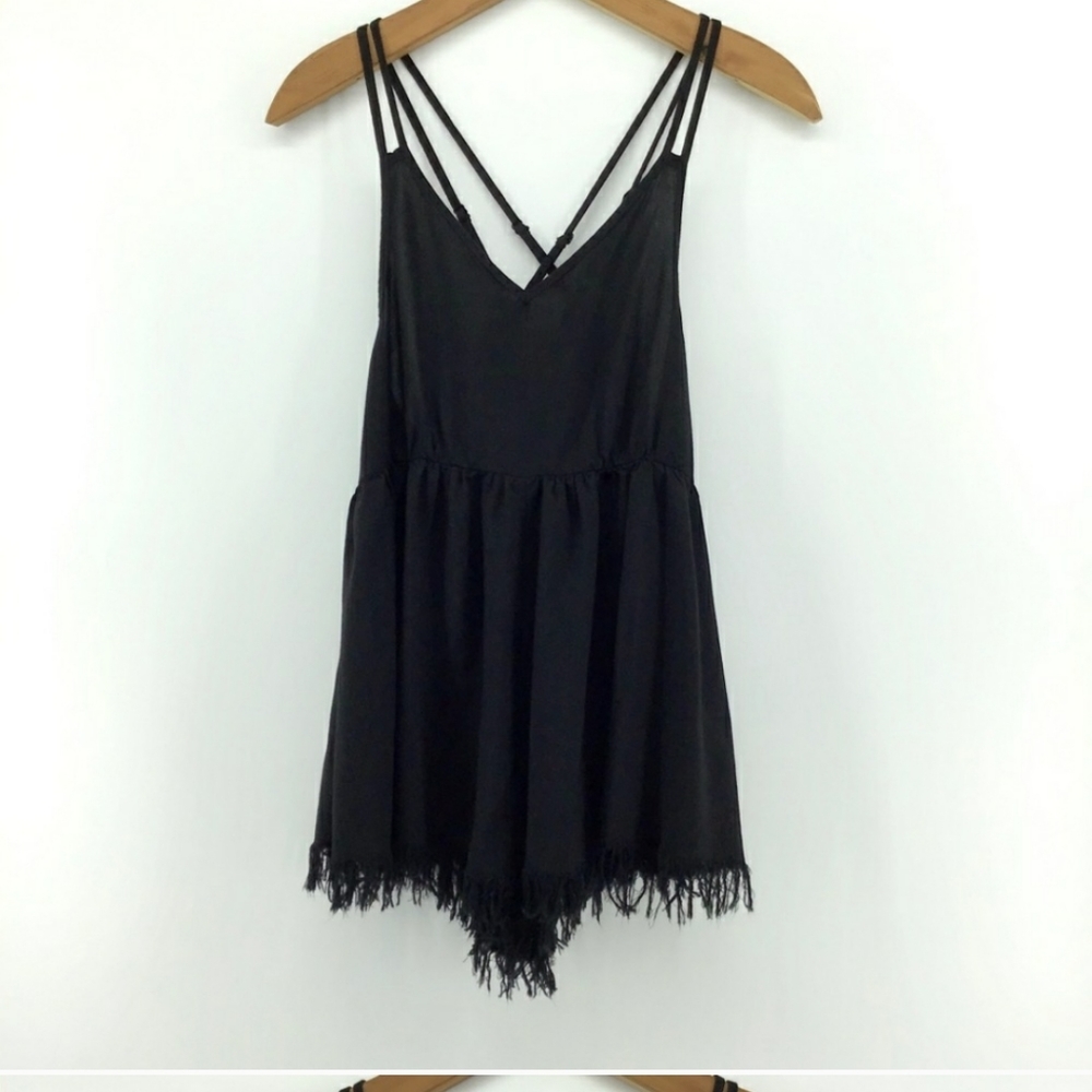 Strappy Black Romper